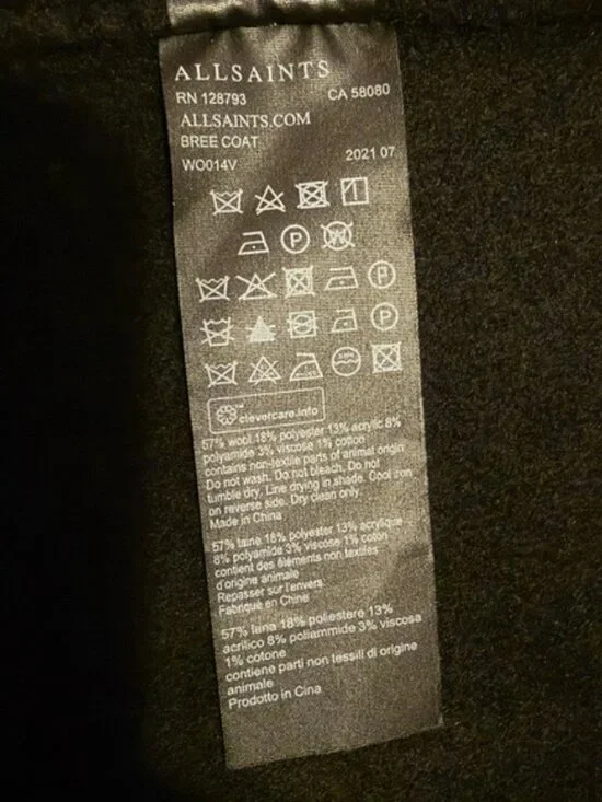 ALLSAINTS Bree Coat Black - Picture 4 of 5